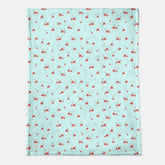Aqua Mushroom Woodland Minky Blanket - 60" x 80"
